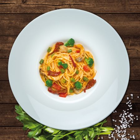 Паста с овощами Паста с овощами