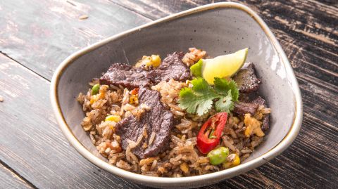 Тайский рис с говядиной