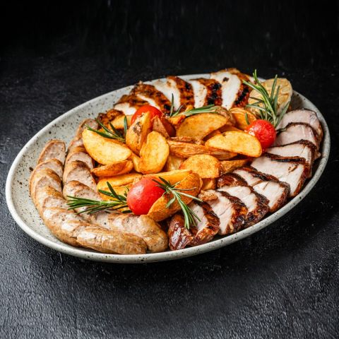 Гриль м'ясна тарілка (840/90г)