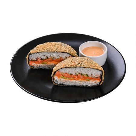 Суши-бургер с лососем (400/20г)